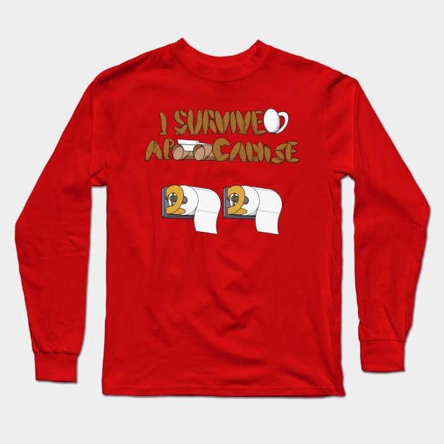 I Survived Apoocalypse 2020 Long Sleeve T-Shirt by FrogJam on toast